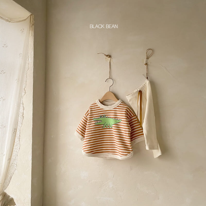 BLACK BEAN - Korean Children Fashion - #Kfashion4kids - Crong Bebe Top Bottom Set - 2