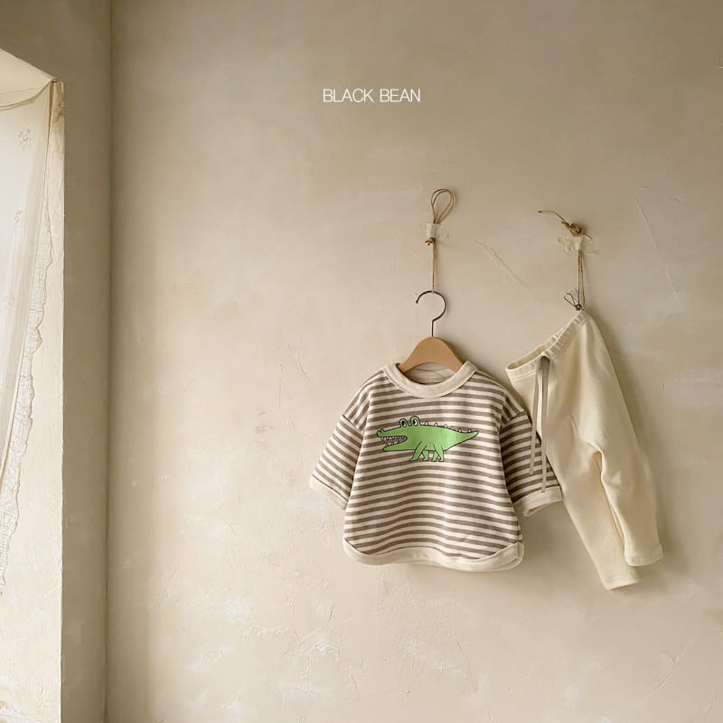 BLACK BEAN - Korean Children Fashion - #Kfashion4kids - Crong Bebe Top Bottom Set - 5