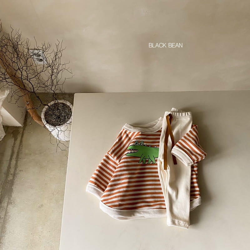 BLACK BEAN - Korean Children Fashion - #Kfashion4kids - Crong Bebe Top Bottom Set - 8