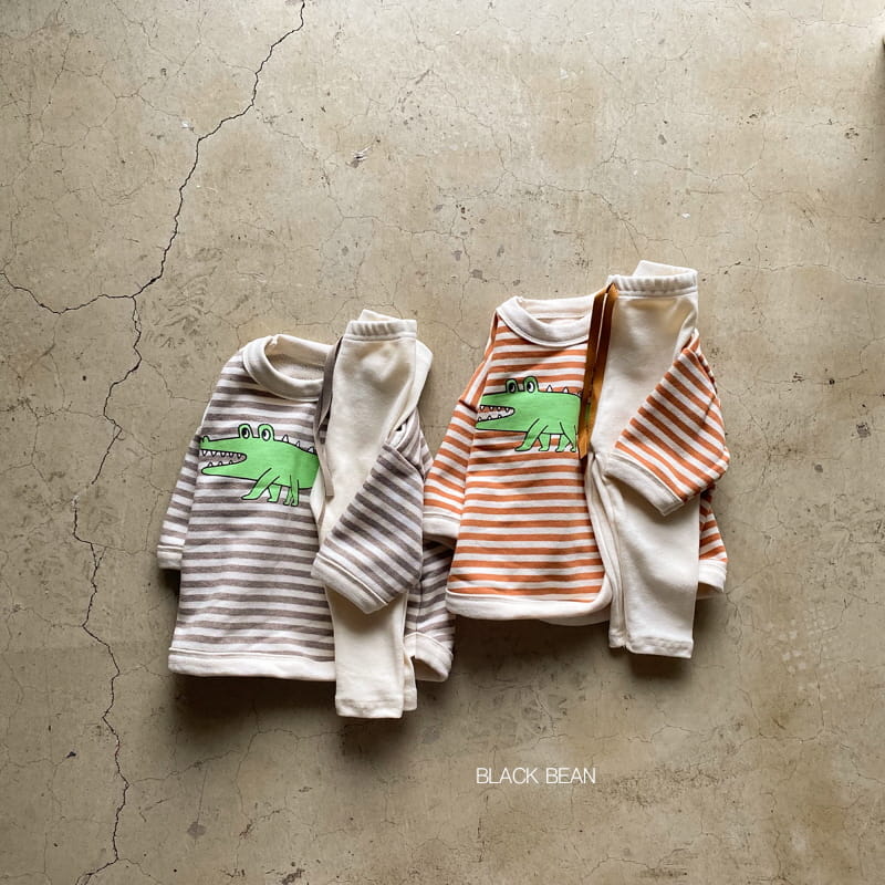 BLACK BEAN - Korean Children Fashion - #Kfashion4kids - Crong Bebe Top Bottom Set - 9