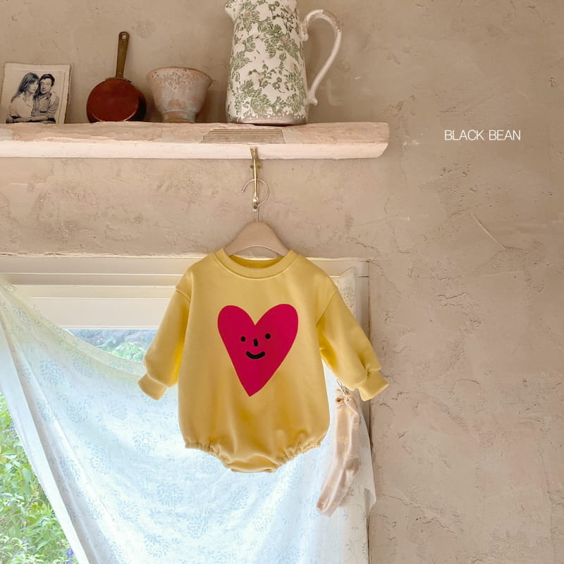 BLACK BEAN - Korean Children Fashion - #Kfashion4kids - Heart Bebe Bodysuit - 6