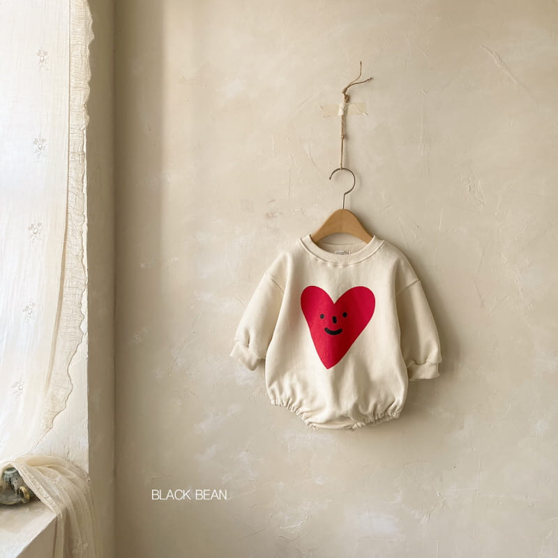 BLACK BEAN - Korean Children Fashion - #Kfashion4kids - Heart Bebe Bodysuit - 7