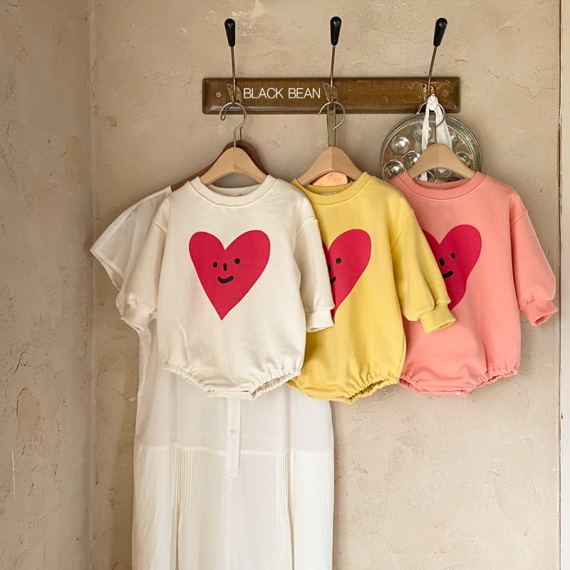 BLACK BEAN - Korean Children Fashion - #Kfashion4kids - Heart Bebe Bodysuit - 9