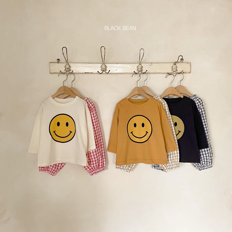 BLACK BEAN - Korean Children Fashion - #Kfashion4kids - Smile Top Bottom Set - 9