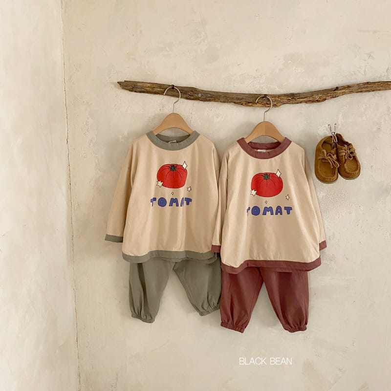 BLACK BEAN - Korean Children Fashion - #Kfashion4kids - Tomato Top Bottom Set - 10