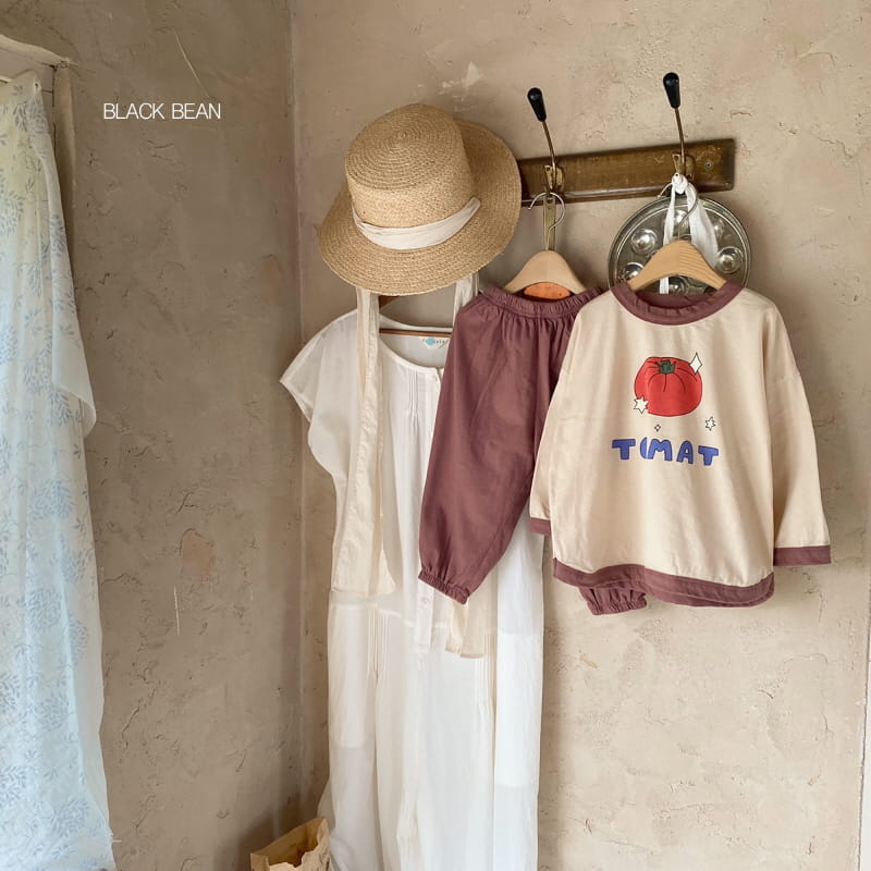 BLACK BEAN - Korean Children Fashion - #Kfashion4kids - Tomato Top Bottom Set - 6