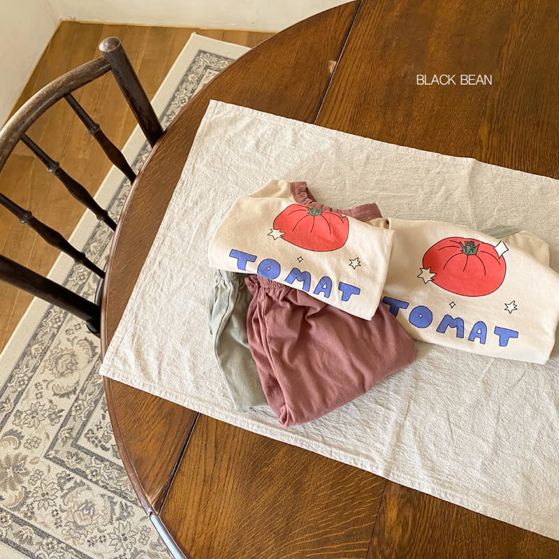 BLACK BEAN - Korean Children Fashion - #Kfashion4kids - Tomato Top Bottom Set - 8