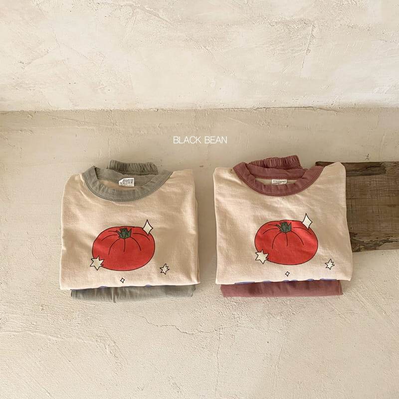 BLACK BEAN - Korean Children Fashion - #Kfashion4kids - Tomato Top Bottom Set - 9