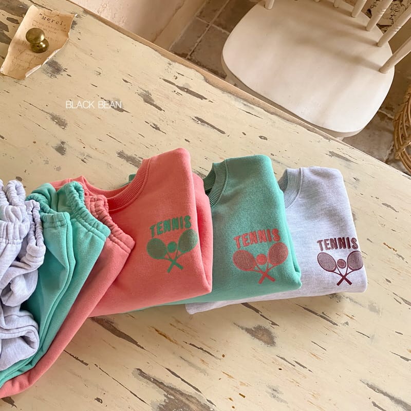 BLACK BEAN - Korean Children Fashion - #Kfashion4kids - Racket Top Bottom Set - 11