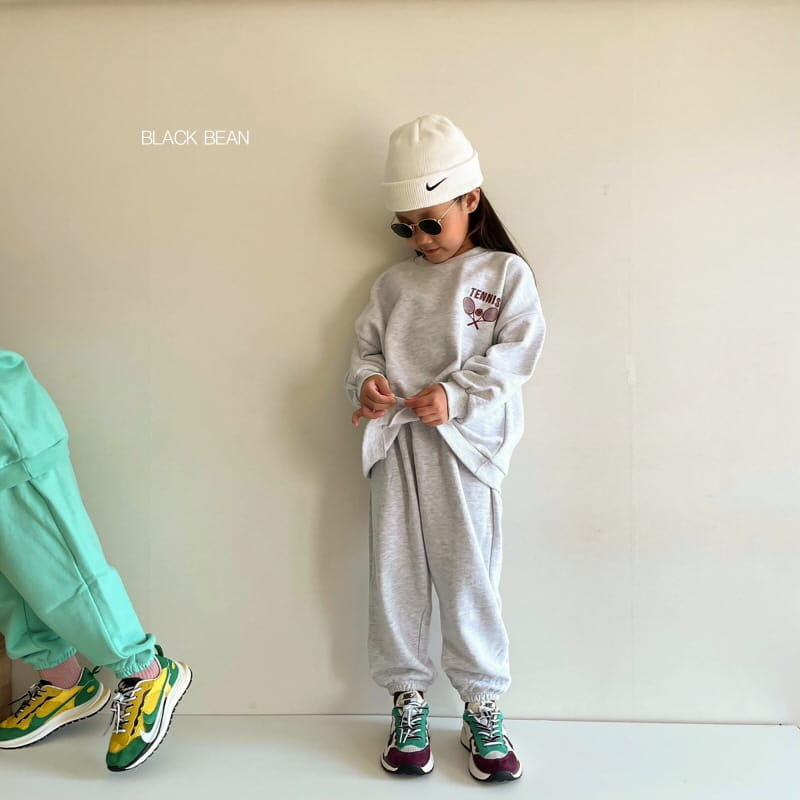 BLACK BEAN - Korean Children Fashion - #Kfashion4kids - Racket Top Bottom Set - 2