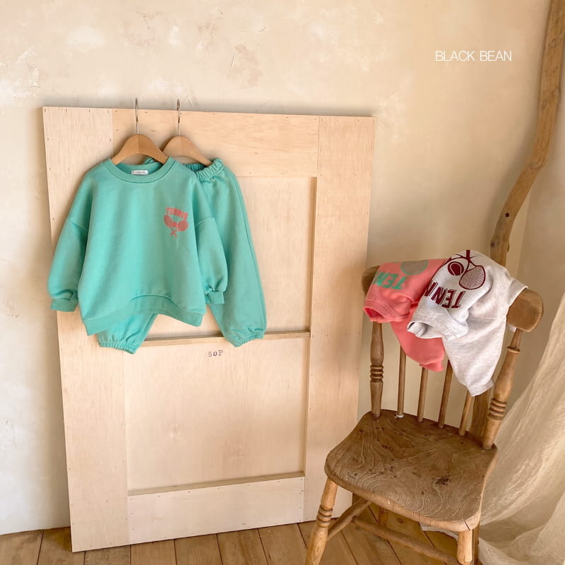 BLACK BEAN - Korean Children Fashion - #Kfashion4kids - Racket Top Bottom Set - 9