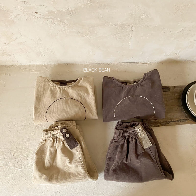 BLACK BEAN - Korean Children Fashion - #Kfashion4kids - Dow Top Bottom Set - 2