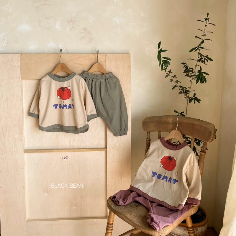 BLACK BEAN - Korean Children Fashion - #Kfashion4kids - Tomato Bebe Top Bottom Set - 4