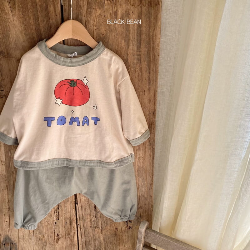 BLACK BEAN - Korean Children Fashion - #Kfashion4kids - Tomato Bebe Top Bottom Set - 9