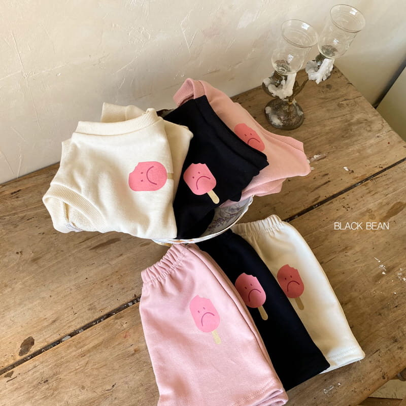 BLACK BEAN - Korean Children Fashion - #Kfashion4kids - Cream Bebe Top Bottom Set - 10