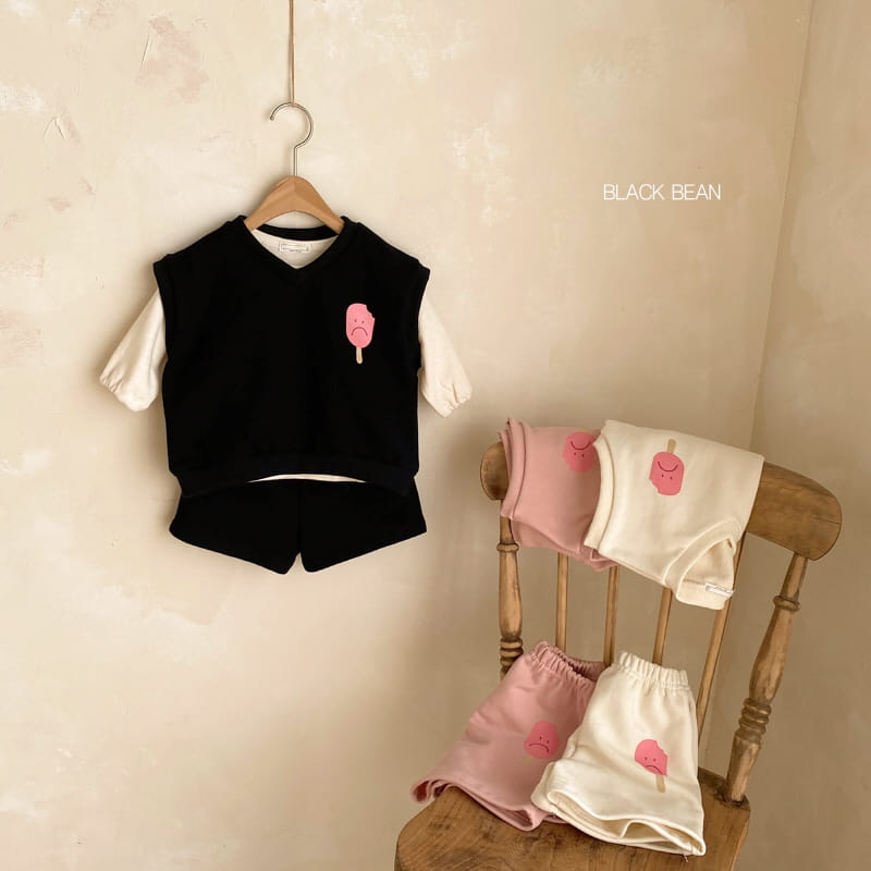 BLACK BEAN - Korean Children Fashion - #Kfashion4kids - Cream Bebe Top Bottom Set - 2