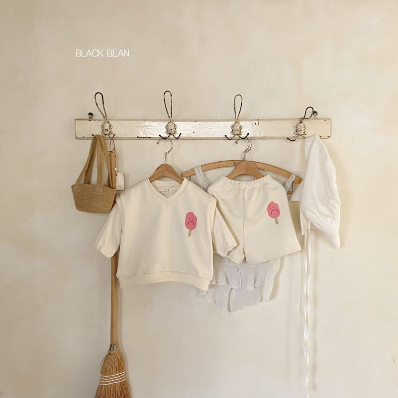 BLACK BEAN - Korean Children Fashion - #Kfashion4kids - Cream Bebe Top Bottom Set - 6