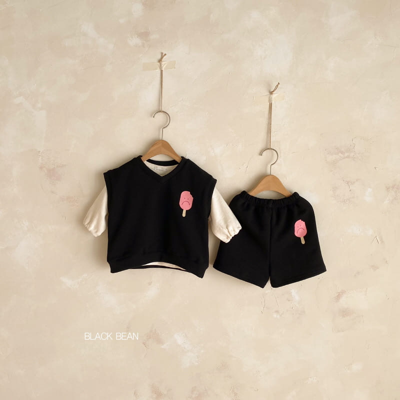 BLACK BEAN - Korean Children Fashion - #Kfashion4kids - Cream Bebe Top Bottom Set - 8