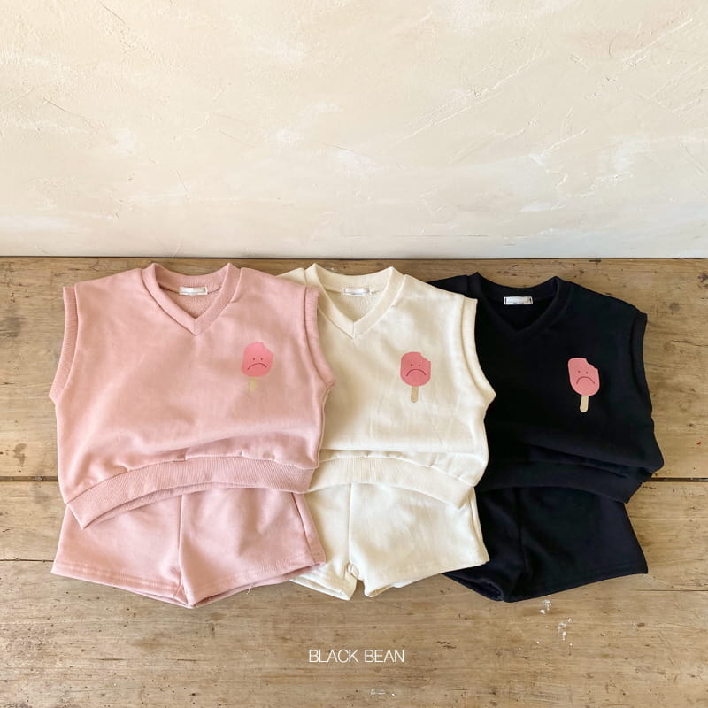 BLACK BEAN - Korean Children Fashion - #Kfashion4kids - Cream Bebe Top Bottom Set - 9