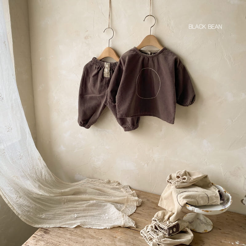 BLACK BEAN - Korean Children Fashion - #Kfashion4kids - Dow Bebe Top Bottom Set - 9
