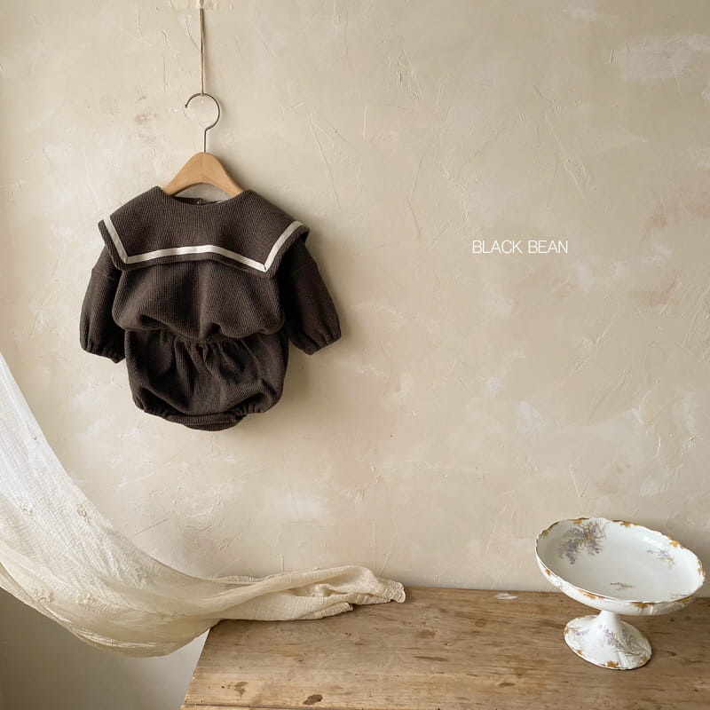 BLACK BEAN - Korean Children Fashion - #Kfashion4kids - Waffle Collar Top Bloomer Set - 7