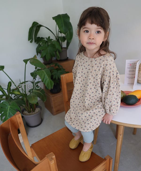 BONALOI - Korean Children Fashion - #Kfashion4kids - Luna Waffle One-piece - 10