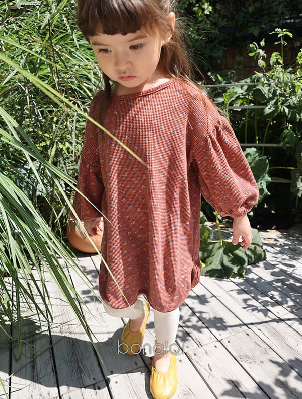 BONALOI - Korean Children Fashion - #Kfashion4kids - Luna Waffle One-piece - 7