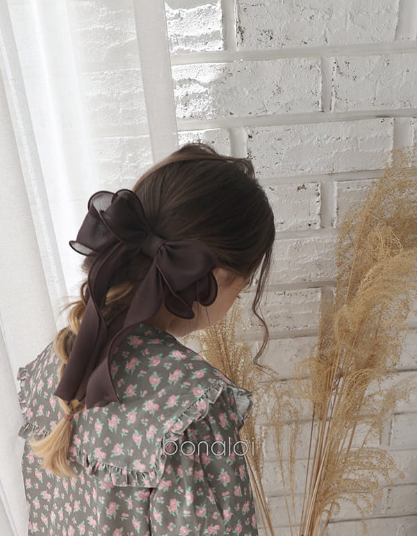 BONALOI - Korean Children Fashion - #Kfashion4kids - Fall Tail Ribbon Hairpin - 3