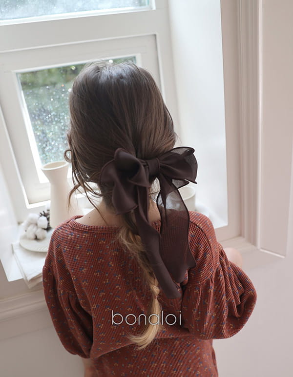 BONALOI - Korean Children Fashion - #Kfashion4kids - Fall Tail Ribbon Hairpin - 4