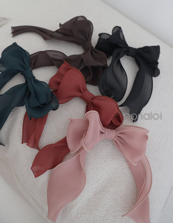 BONALOI - Korean Children Fashion - #Kfashion4kids - Fall Tail Ribbon Hairpin - 6