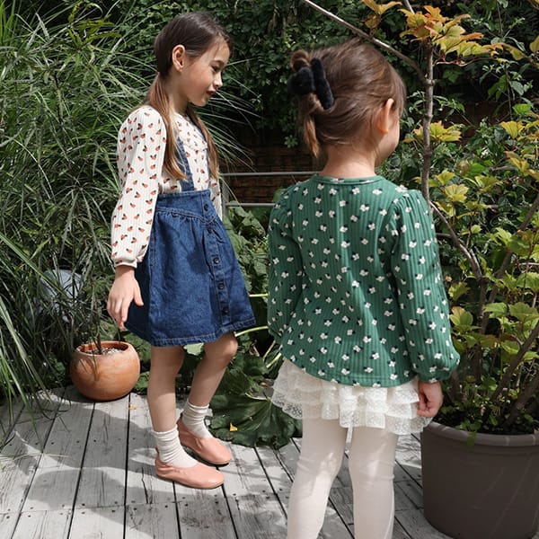 BONALOI - Korean Children Fashion - #Kfashion4kids - Heaven Flower Lace Tee