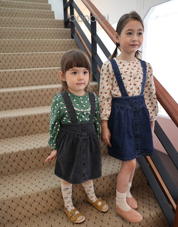 BONALOI - Korean Children Fashion - #Kfashion4kids - Heaven Flower Lace Tee - 4