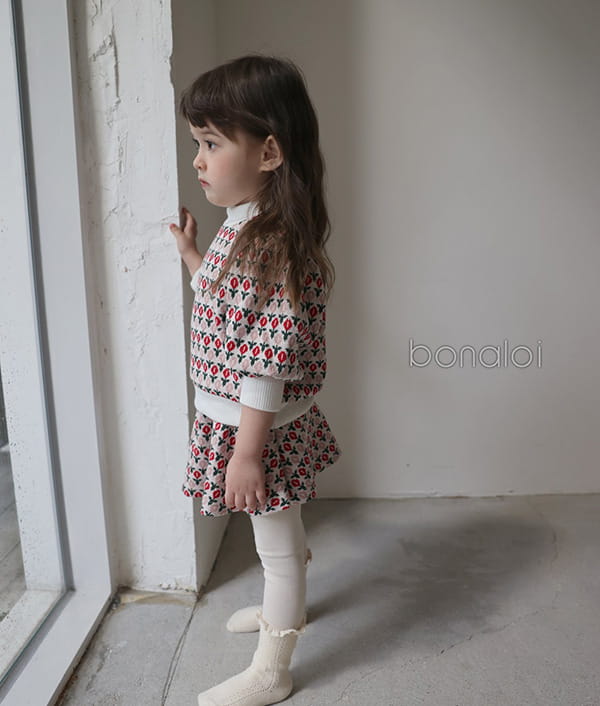 BONALOI - Korean Children Fashion - #Kfashion4kids - Oreo Jacquard Top Bottom Set - 10