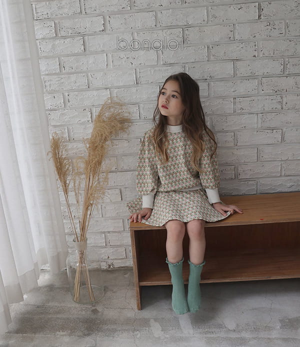 BONALOI - Korean Children Fashion - #Kfashion4kids - Oreo Jacquard Top Bottom Set - 8