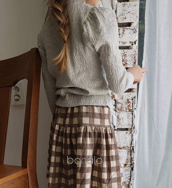 BONALOI - Korean Children Fashion - #Kfashion4kids - Sleeve Puff Basic Tee - 11