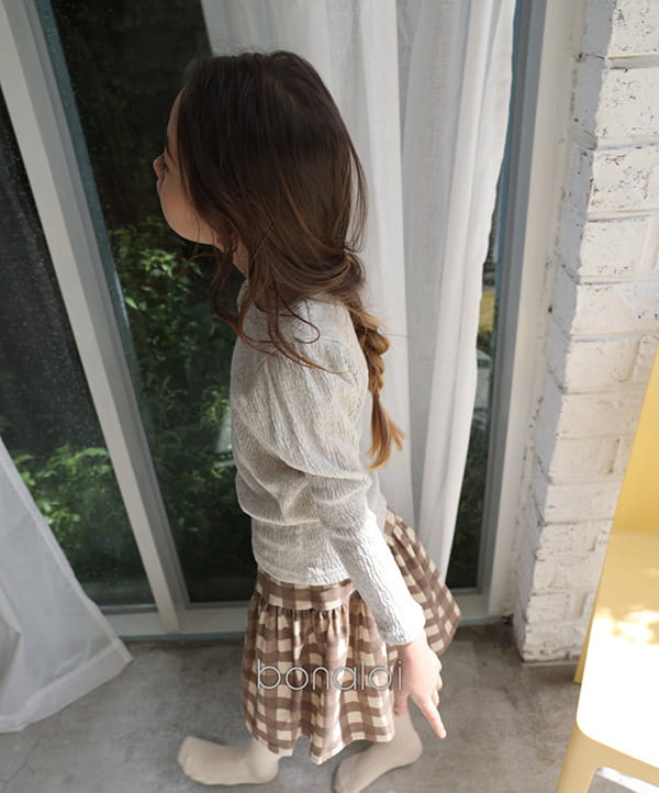 BONALOI - Korean Children Fashion - #Kfashion4kids - Sleeve Puff Basic Tee - 12