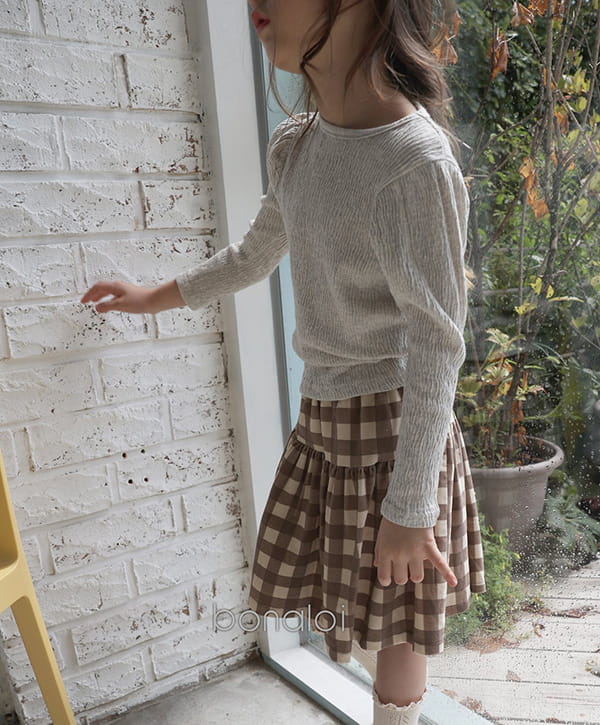 BONALOI - Korean Children Fashion - #Kfashion4kids - Sleeve Puff Basic Tee - 2