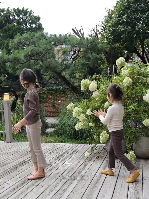 BONALOI - Korean Children Fashion - #Kfashion4kids - Sleeve Puff Basic Tee - 6