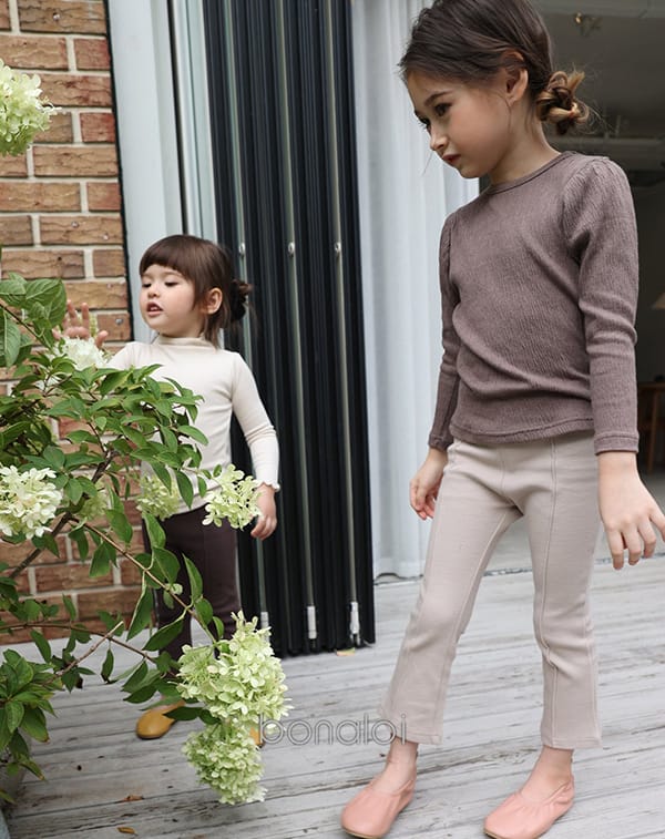 BONALOI - Korean Children Fashion - #Kfashion4kids - Sleeve Puff Basic Tee - 7