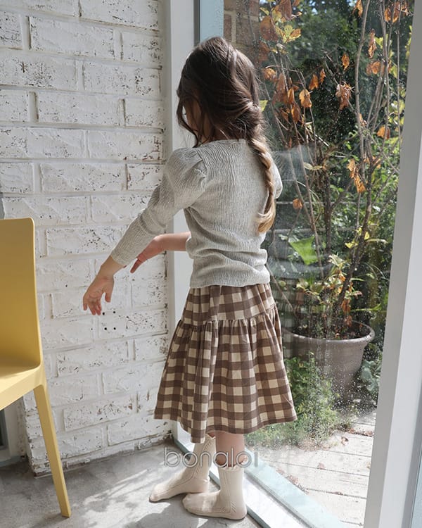 BONALOI - Korean Children Fashion - #Kfashion4kids - Sleeve Puff Basic Tee - 9