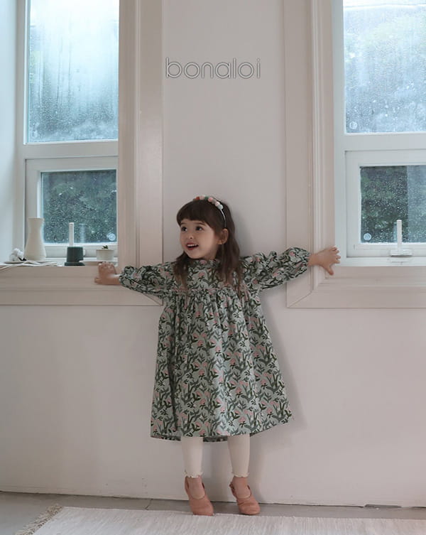 BONALOI - Korean Children Fashion - #Kfashion4kids - Mignon Frill One-piece - 12
