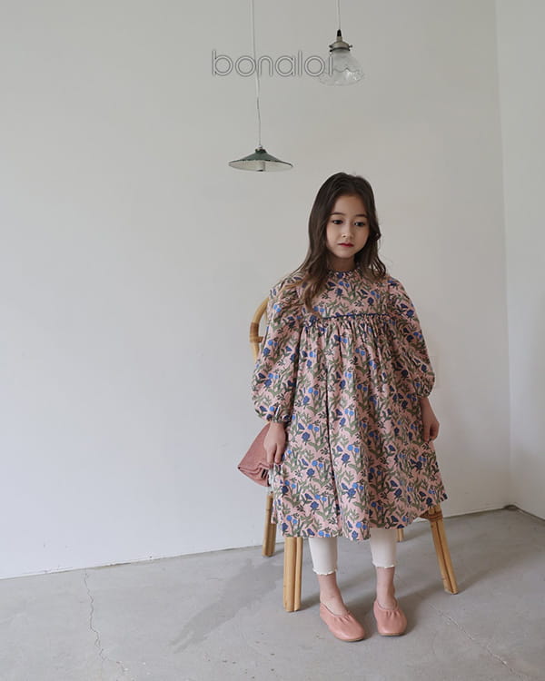 BONALOI - Korean Children Fashion - #Kfashion4kids - Mignon Frill One-piece - 4
