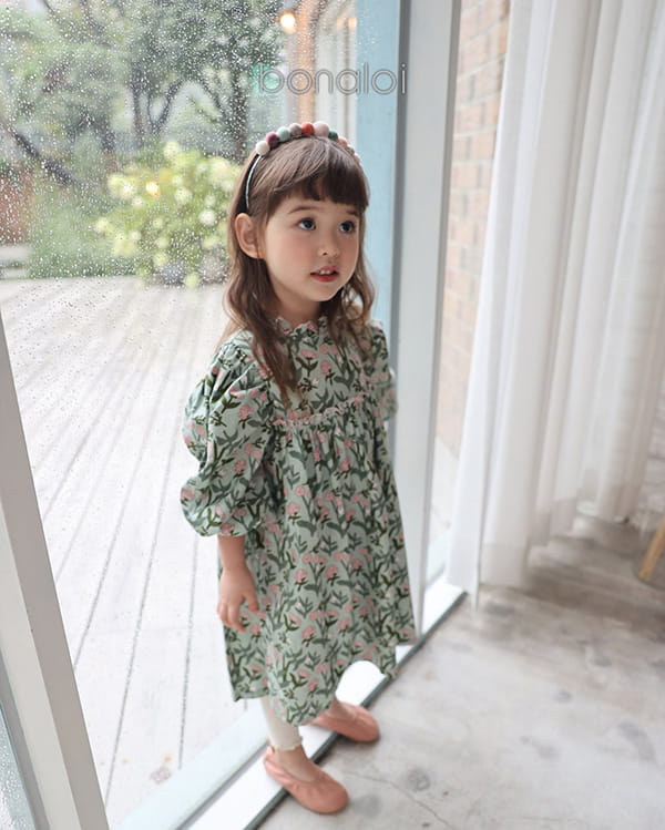 BONALOI - Korean Children Fashion - #Kfashion4kids - Mignon Frill One-piece - 7