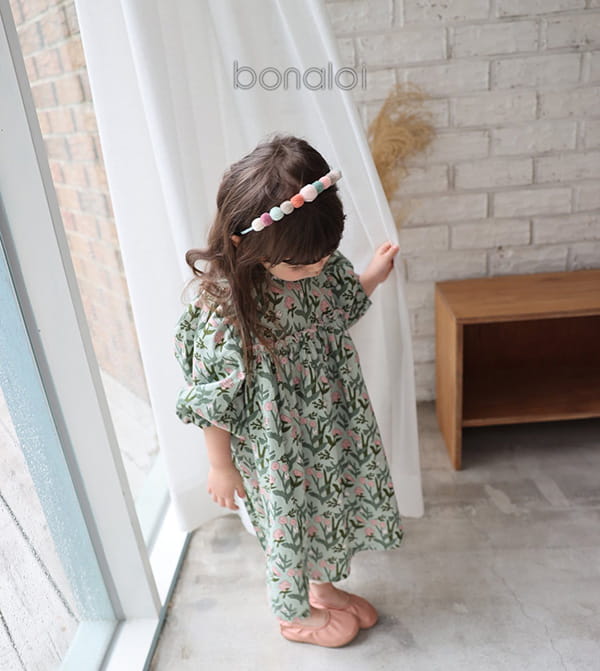 BONALOI - Korean Children Fashion - #Kfashion4kids - Mignon Frill One-piece - 8