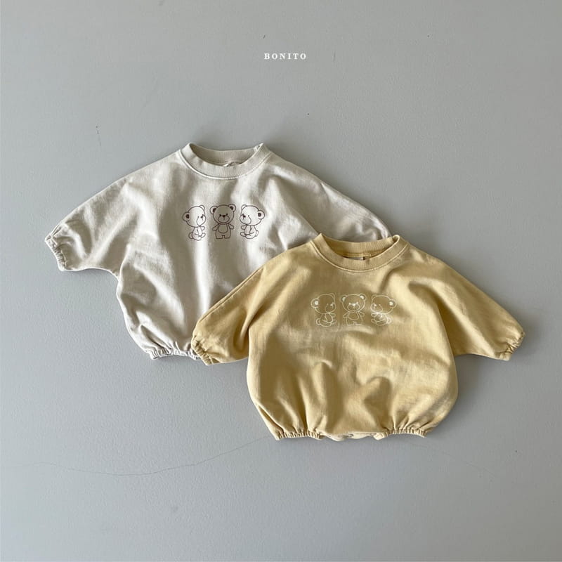 BONITO - Korean Children Fashion - #Kfashion4kids - Three Bears Bodysuit