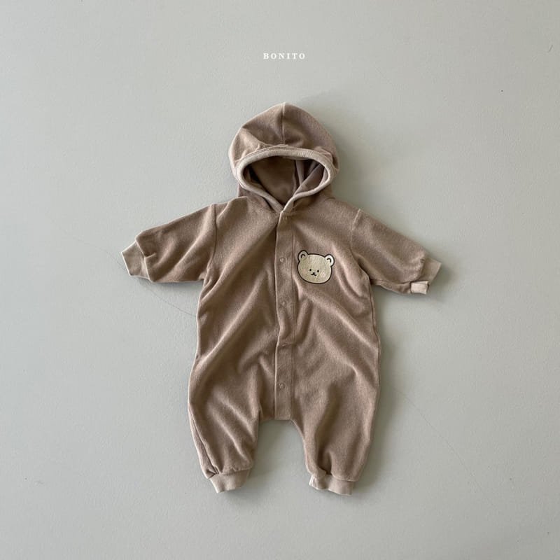 BONITO - Korean Children Fashion - #Kfashion4kids - Soft Bear Hoody Bodysuit - 5