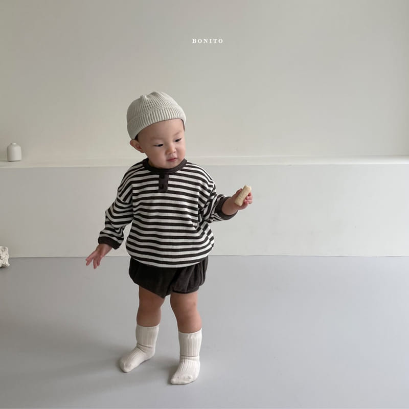 BONITO - Korean Children Fashion - #Kfashion4kids - Waffle Top Bloomer Set - 6