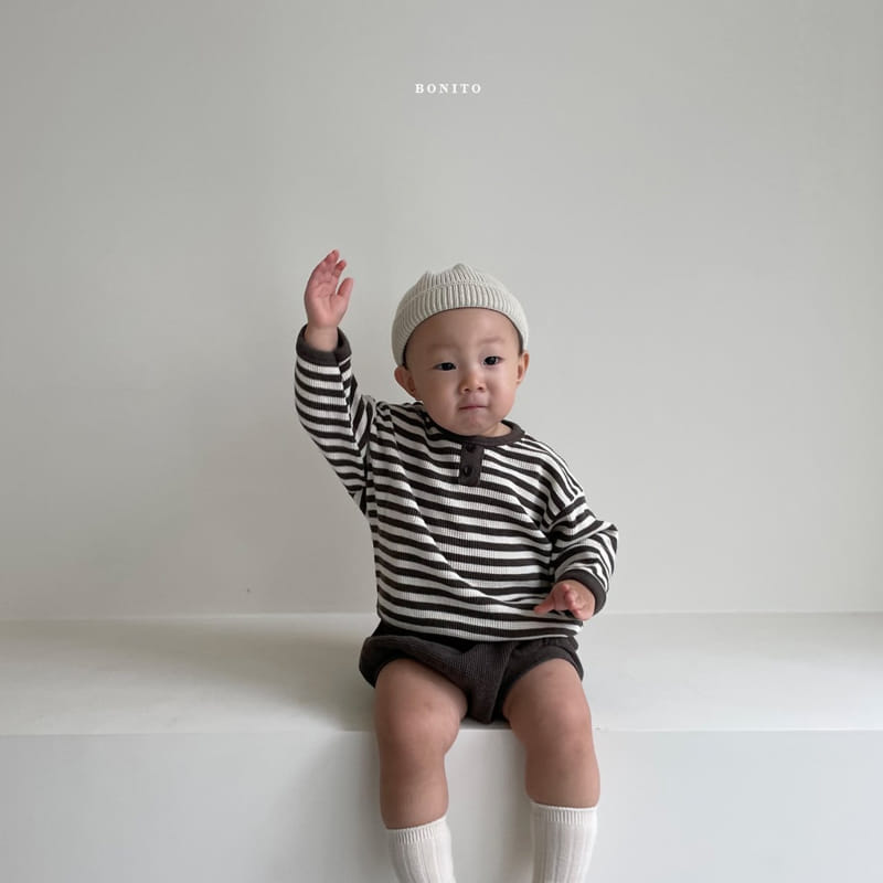 BONITO - Korean Children Fashion - #Kfashion4kids - Waffle Top Bloomer Set - 8