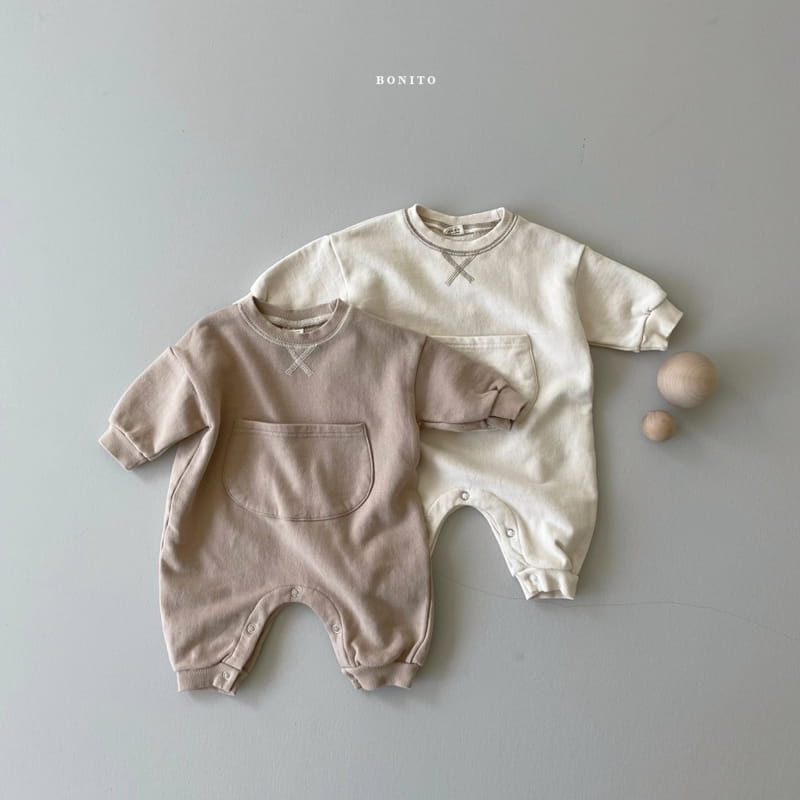 BONITO - Korean Children Fashion - #Kfashion4kids - Guy Pocket Bodysuit