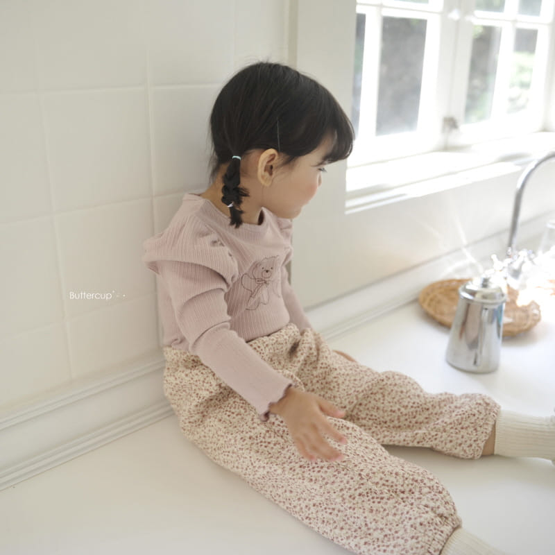 BUTTERCUP - Korean Children Fashion - #Kfashion4kids - Small Flower Cotton Pants - 5